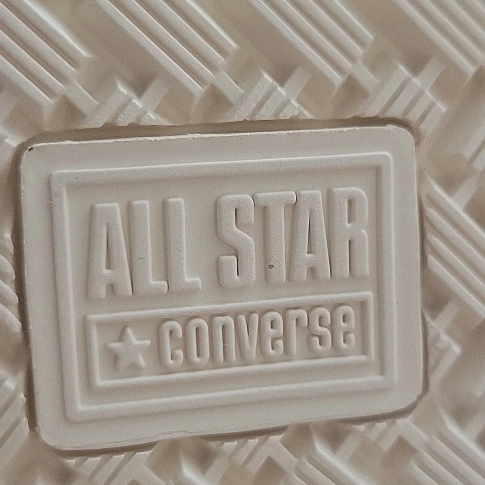 Converse Kids High-Top Sneakers - White with Blue Accents - Picture 4 of 14